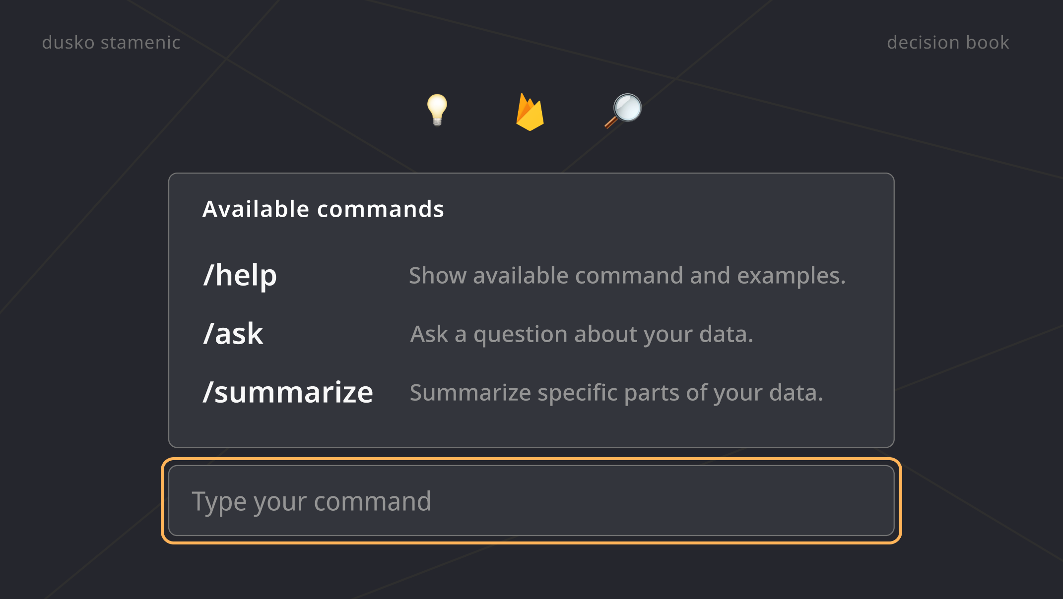 AI ideas prototype